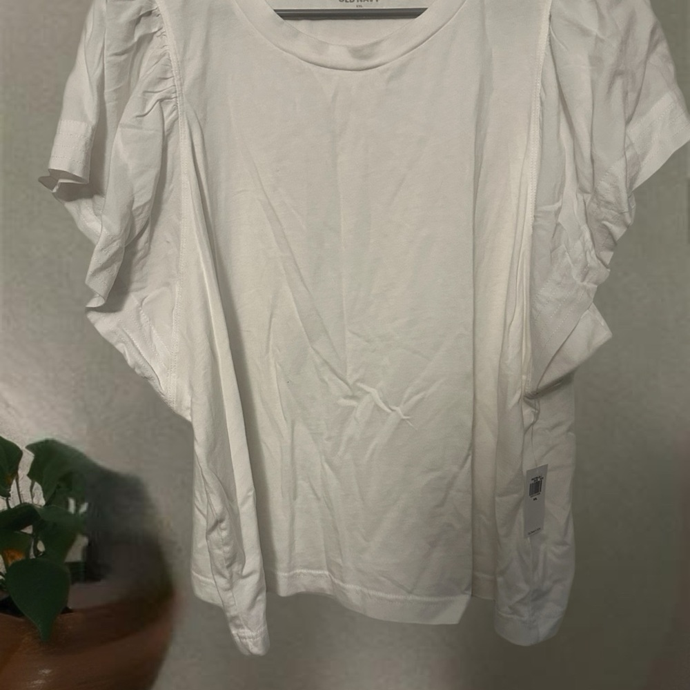 Old Navy White Short Sleeve Women's Tee